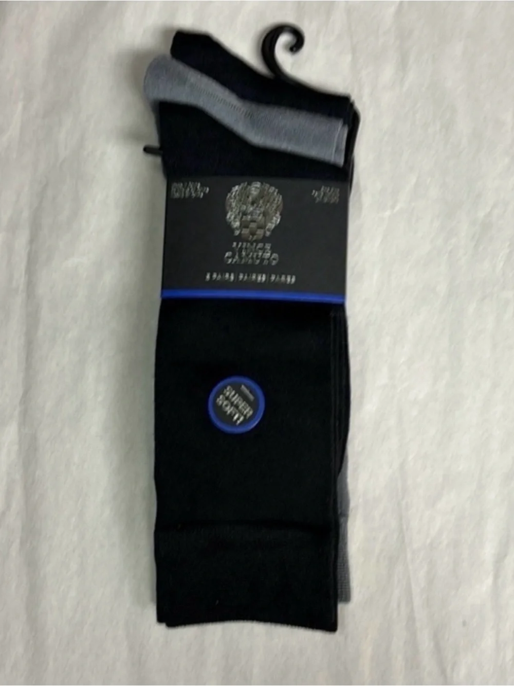 New Vince Camuto Socks 3 Pair Men’s Black & Gray Dress Socks Business Casual